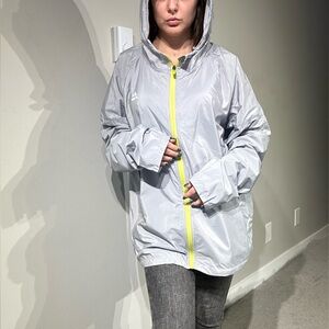 Women's Silver Hooded Ski Jacket